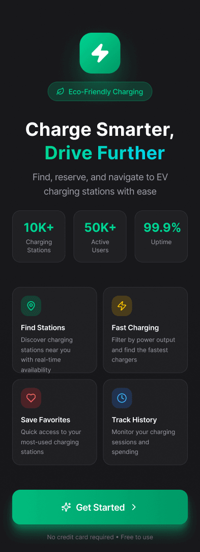 Charging Station Finder ui/ux case study, ev charging screen 6 of 6