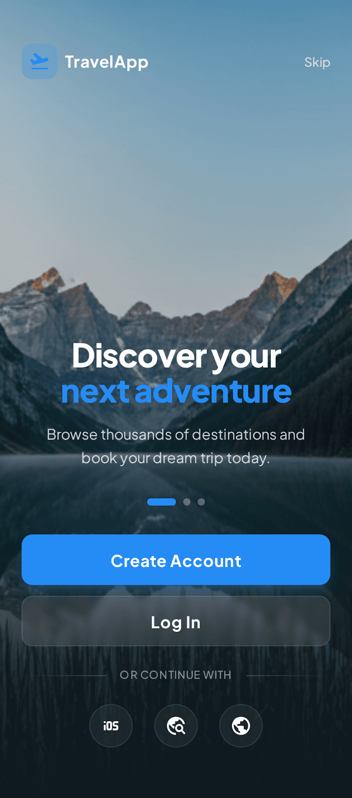 Travel Discovery App, a UI/UX project by Ezgi Ergül