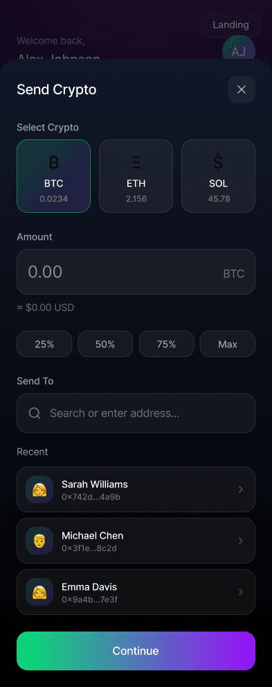 Personal Banking Reimagined ui/ux case study, finance app screen 6 of 9