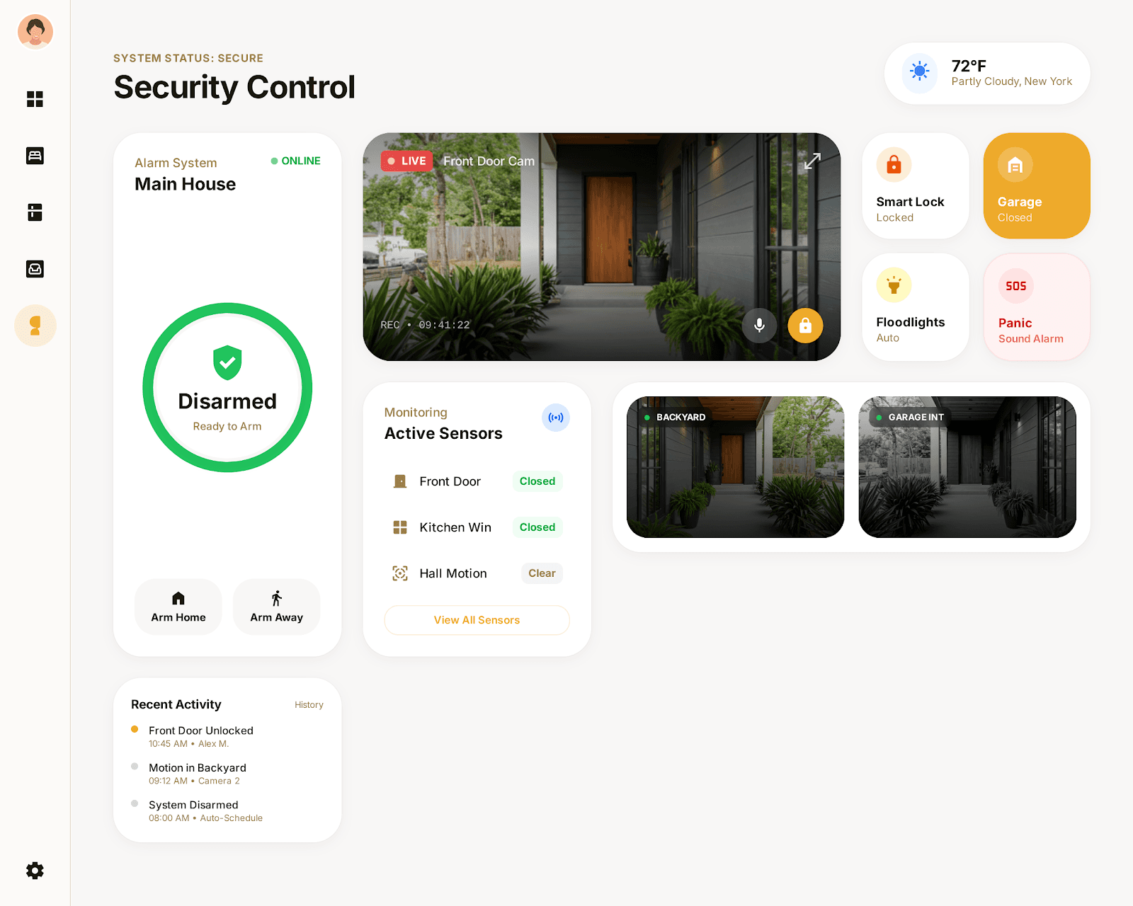 iPad Control Center ui/ux case study, smart home screen 5 of 7